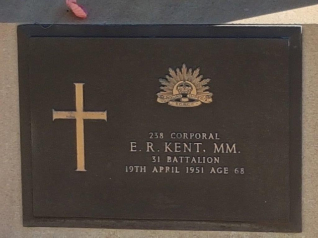 Grave of Cpl Edward Kent MM Ipswich Cemetery